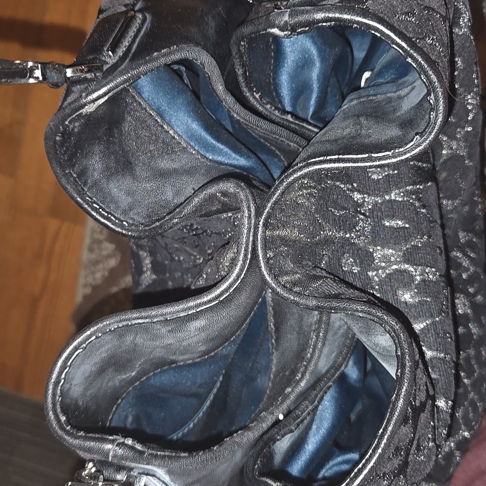 Coach Black Leopard Print Purse - Picture 6 of 11
